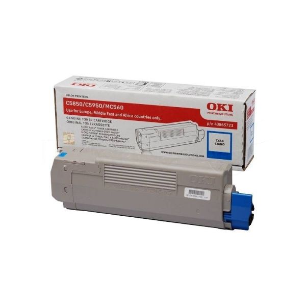 Картридж лазерный Oki C5850/5950/MC560 6K (голубой)