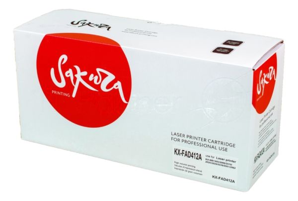 Фотобарабан Sakura KXFAD412А для Panasonic KX-MB1900ru/KX-MB1900/KX-MB2000/KX-MB2000ru/KX-MB2010/KX-MB2010ru/KX-MB2020/KX-MB2025/KX-MB2030/KX-MB2051, 6000 к.