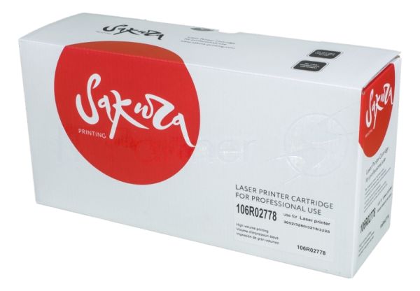 Картридж лазерный Sakura 106R02778 для Xerox Phaser 3052/3260/WC3215/3225, черный, 3000 к.