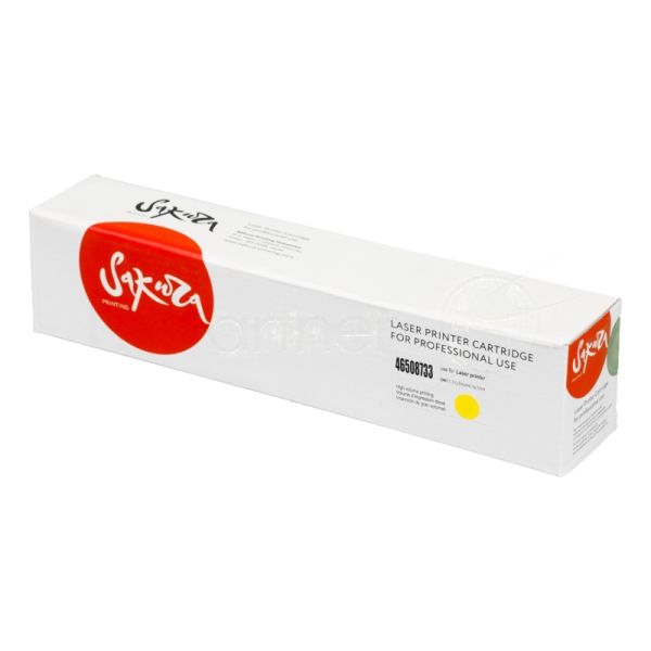 Картридж Sakura 46508733 для OKI C332/MC363, желтый, 3 000 к.