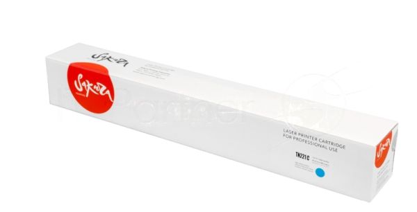 Тонер-туба Sakura KMTN-221C (A8K3450) для Konica Minolta, голубой, 21000 к.