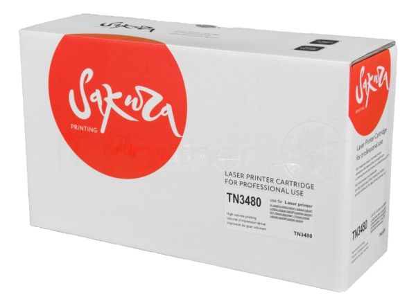 Картридж лазерный Sakura TN3480 для Brother HL-L5000, HL-L5100, HL-L5200, HL-L6250, HL-L6300, HL-L6400, DCP-L5500DN, DCP-L6600DW, MFC-L5700DN, MFC-L5750DW, MFC-L6800, MFC-L6900, черный, 8000 к.