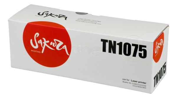 Картридж лазерный Sakura TN1000/1030/1050/1060/1075 для Brother HL-1110/1112/1510/1512/1810/1815, 1500 к.