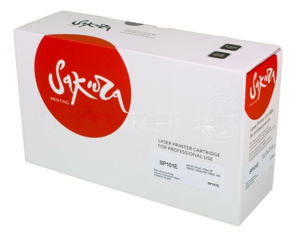 Картридж Sakura SP101E Black для Ricoh Aficio SP 100, SP 100SU, SP 100SF, SP 112, черный, 2000 к.