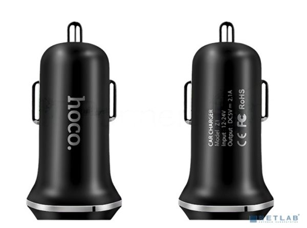 Авто ЗУ/2 USB/HOCO HC-35909 Z1/Выход: 10.5W/черный