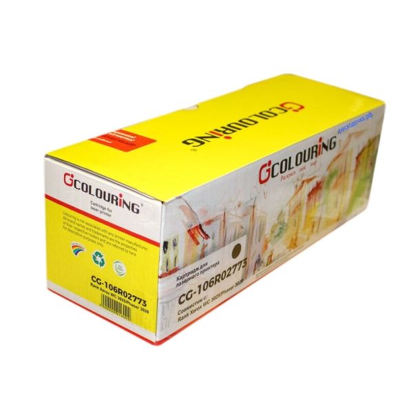 Картридж лазерный Colouring CG-106R02773 черный (1500 копий) для Xerox Phaser 3020/WorkCentre 3025/3020BI/3025BI/3025NI