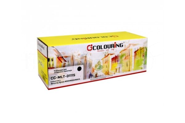 Картридж лазерный Colouring CG-MLT-D111S черный (1000 копий) для принтеров Samsung Xpress SL-M2020/SL-M2020W/SL-M2021/SL-M2022/M2070F/SL-M2070W/SL-M2070F/SL-M2070FW/SL-M2072