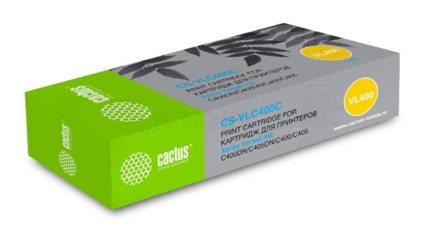 Картридж лазерный Cactus CS-VLC400CRU 106R03534 голубой (8000 стр.) для Xerox VersaLink C400DN/C405DN/C400/405/C400N/C405N/
