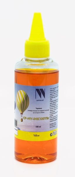 Чернила NVPrint универсальные на водной основе NV-INK100YBr для аппаратов Brother (100 ml) Yellow