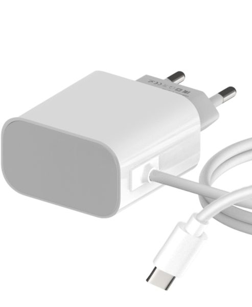 Сетевое зарядное устройство Maxvi CHL-240T 2.4A, with Type-C cable, белый