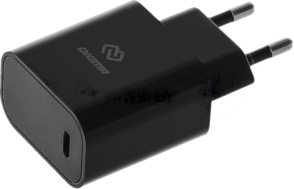 Сетевое зарядное устройство Digma DGW2C 3A PD черный