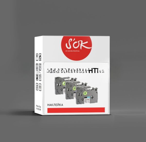 Кассета с лентой Sakura TZE121 для Brother GL100/PT200/PT1000/PT1000BM/PT1010/PT1010B/PT1010NB/PT1010R/PT1010S/PT1090/PT1090BK/PT1100/PT1100SB/PT1100SBVP/PT1100ST/PT1120/PT113/PT1160/PT1170/PT1170S/PT1180/PT1190/PT11Q/PT1200/PT1230PC/PT1280/PT1280SR/PT1280VP/PT1280AF/PT1290/ST1150/ST1150DX/PT7100/PT