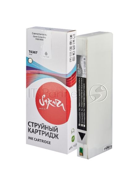 Картридж струйный Sakura C13T636700 (T6367 Light Black) для Epson, светло-черный, 700 мл.