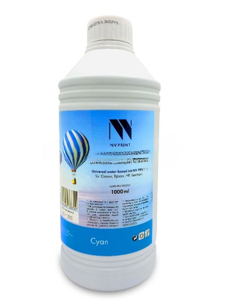 Чернила NVPrint универсальные на водной основе NV-INK1000UC для аппаратов Сanon/Epson/НР/Lexmark (1000 мл) Cyan