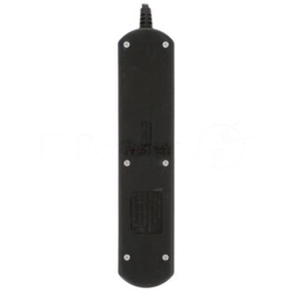 Удлинитель PC 1,5 м, 4 р, без выкл., 16А черный PC-2B-1,5M
