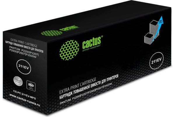 Картридж лазерный Cactus CS-PC-211EV-MPS черный (6000 стр.) для Pantum P2200/P2207/P2500/P2507/P2500W/M6500/M6550/M6607