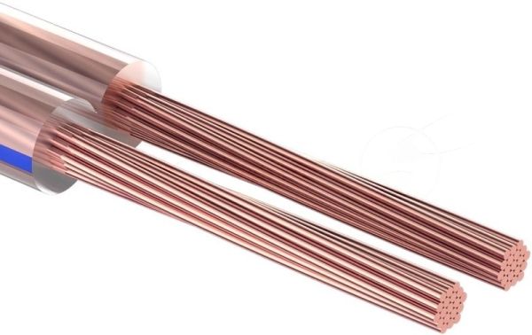 Рамка Кабель акустический PROconnect 2х2.50 кв.мм, прозрачный BLUELINE, 100 м 01-6208-6