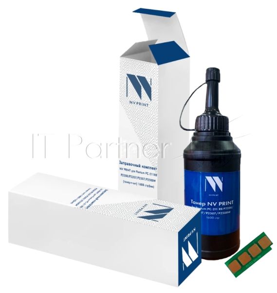 Заправочный комплект NVPrint для Pantum PC-211RB P2200/P2207/P2507/P2500W (тонер+чип) 1600 стр