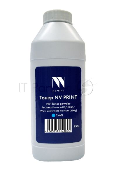Тонер + девелопер NVPrint для Xerox Phaser 6510, 6280, WorkCenter 6515 Premium (250г) Cyan