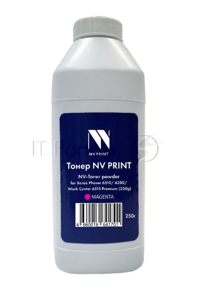 Тонер + девелопер NVPrint для Xerox Phaser 6510, 6280, WorkCenter 6515 Premium (250г) Magenta