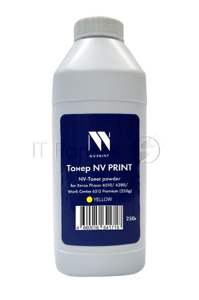 Тонер + девелопер NVPrint для Xerox Phaser 6510, 6280, WorkCenter 6515 Premium (250г) Yellow