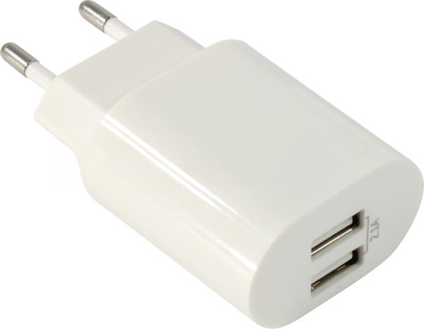 Сетевое зарядное устройство Defender UPC-24 2XUSB 5V/2.1A