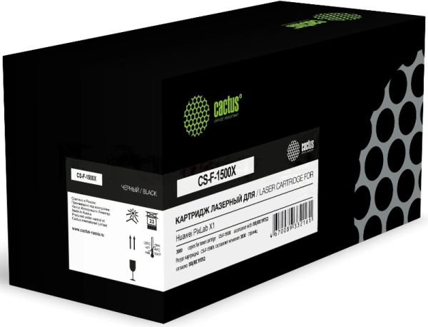 Картридж лазерный Cactus CS-F-1500X F-1500X черный (3000 стр.) для Huawei PixLab X1