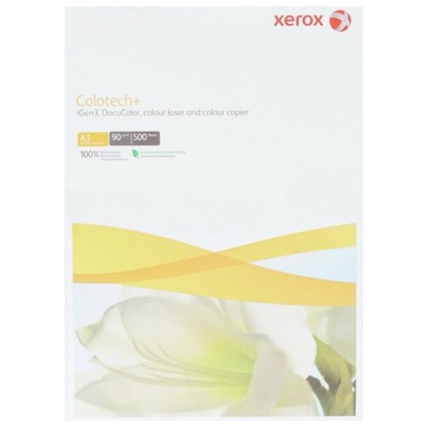 Бумага Xerox Colotech Plus Blue, 90г, SR A3 (450x320мм), 500 листов (кратно 4 шт)
