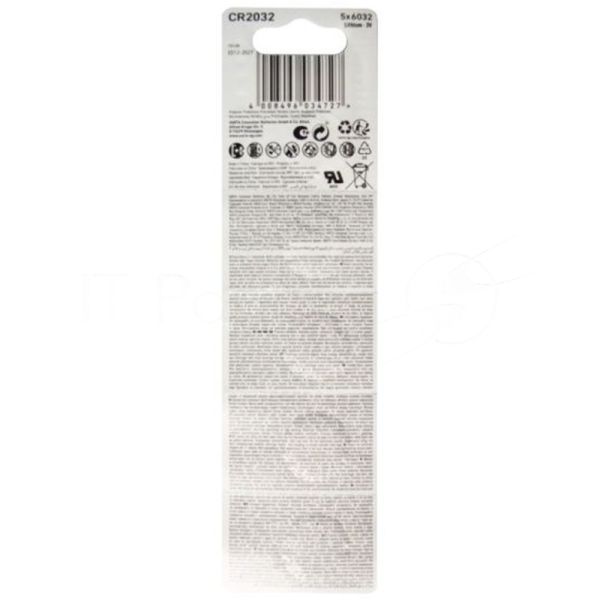 Батарейка Varta ENERGY CR2032 BL5 Lithium 3V (6032) (5/100/500) (5 шт.)