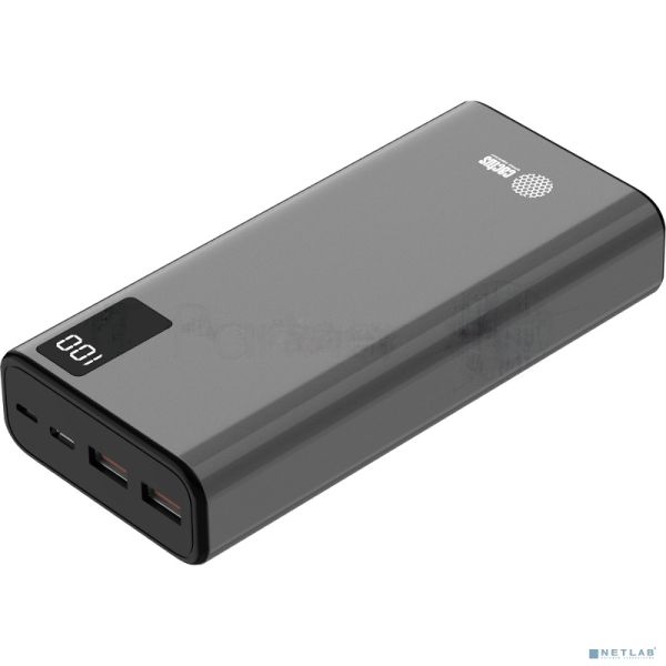 Портативный аккумулятор Cactus CS-PBFSFA-20000 20000mAh 4.5A 2xUSB-A/USB-C серый