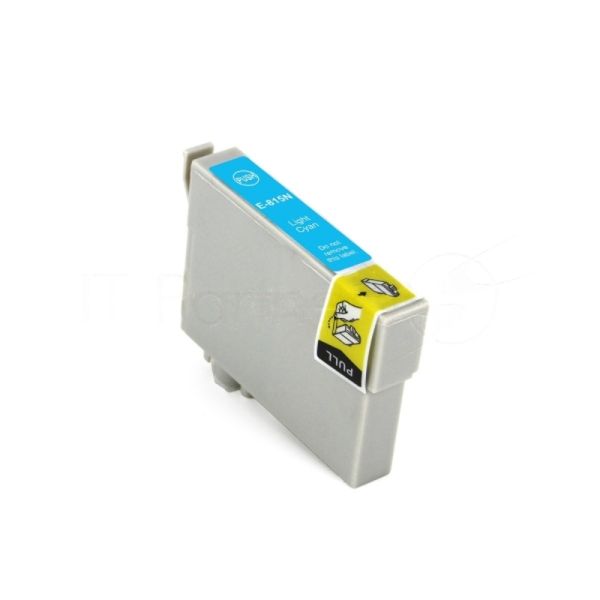 Картридж струйный NVPrint T0815 (NV-C13T11154A10) Light Cyan для Epson Stylus Photo 1410/R270/R290/R295/R390/RX590/RX610/RX615/X690/TX650/TX659/TX700/TX700W/TX710W/TX800/T50/T59 (18.2 мл) совместимый