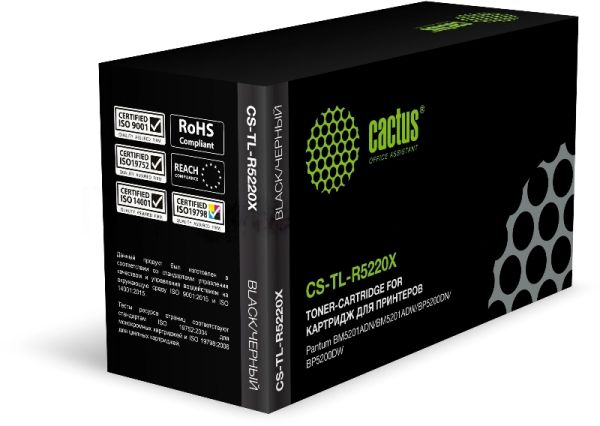 Картридж лазерный Cactus CS-TL-R5220X черный (15000стр.) для Pantum BM5201ADN/BM5201ADW/BP5200DN/BP5200DW