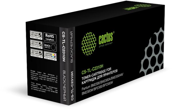Картридж лазерный Cactus CS-TL-C2310H TL-C2310H черный (1600 стр.) для Pantum BM2300/BM2300A/BM2300AW/BM2300W/BP2300/BP2300W