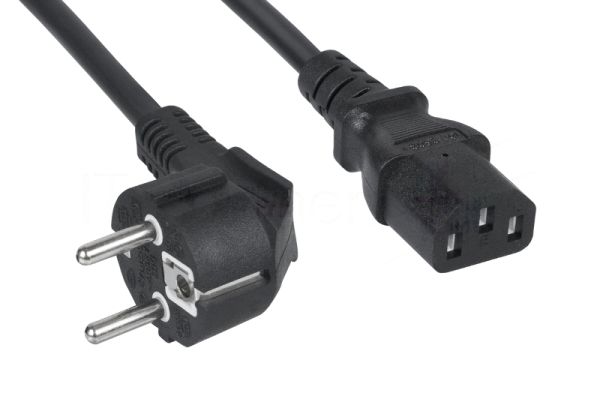 Кабель питания компьютера Cabeus PC-186-VDE-1.0-3M (Schuko+C13) (3x1.0), 3 м