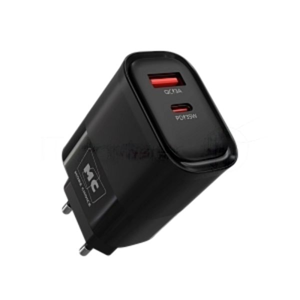 Сетевое зарядное устройство MORE CHOICE NC82a 1USB+1Type-C 3.0A PD 35W+QC3.0 для Type-C Type-C черный