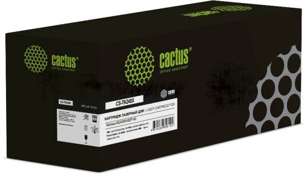Картридж лазерный Cactus CS-TK240X черный (9000 стр.) для Катюша M240/M140/P140 с чипом