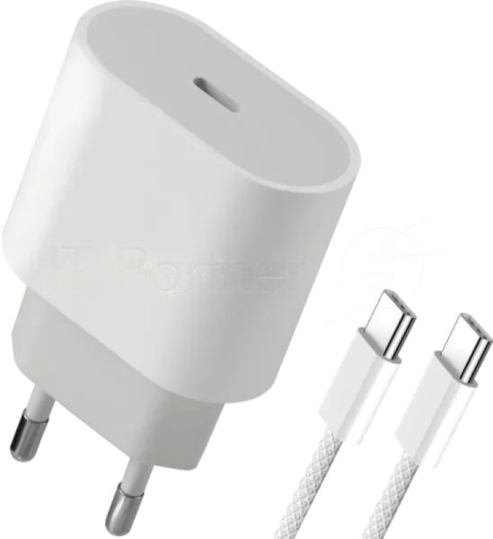 Сетевое зарядное устройство Defender UPA-121 20W, USB C,кабель Type-C,белый