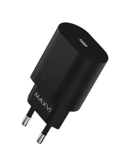Сетевое зарядное устройство Maxvi SFC-120PD Type-C 3А 20W PD QC3.0 черный