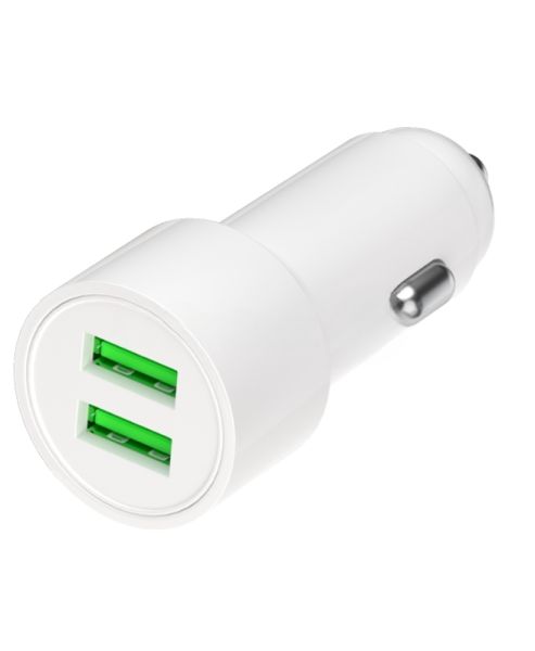 Автомобильное зарядное устройство Maxvi CCM-PS242 Plus T 2хUSB 2.4А + кабель Type-C 1м, белый