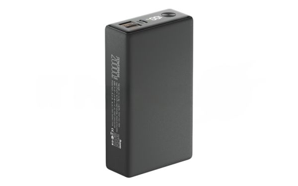 Портативный аккумулятор OLMIO QX-20, 20000mAh, 22.5W, QuickCharge3.0/PowerDelivery, LCD, графитовый