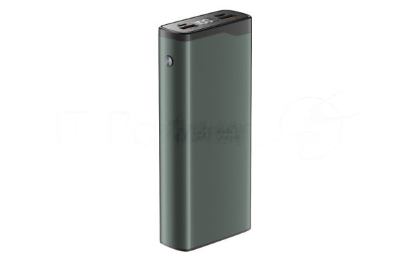 Портативный аккумулятор OLMIO QL-20, 20000mAh, 22.5W, QuickCharge3.0/PowerDelivery, LCD, серый
