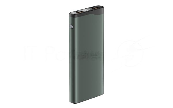 Портативный аккумулятор OLMIO QL-10, 10000mAh, 22.5W, QuickCharge3.0/PowerDelivery, LCD, серый