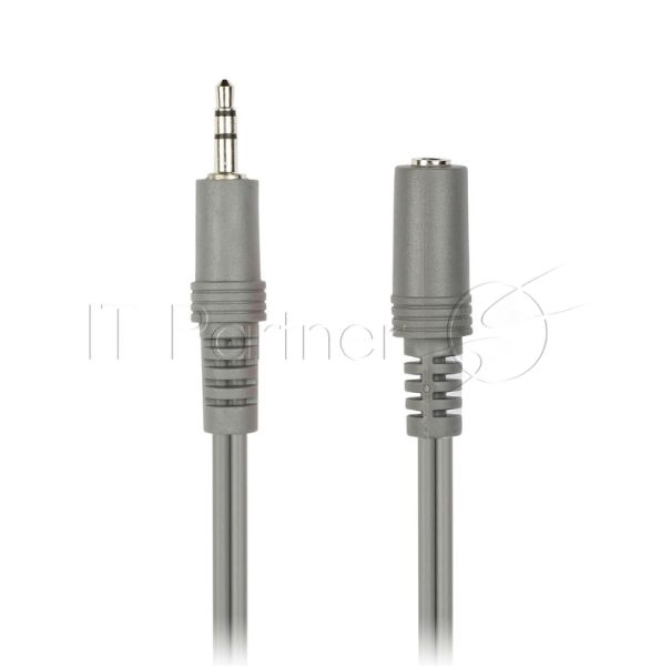 Кабель-удлинитель Smartbuy 3.5 Jack (M) - 3.5 Jack (F), стерео, аудио, 1,8 м, пакете (KA-321-350)