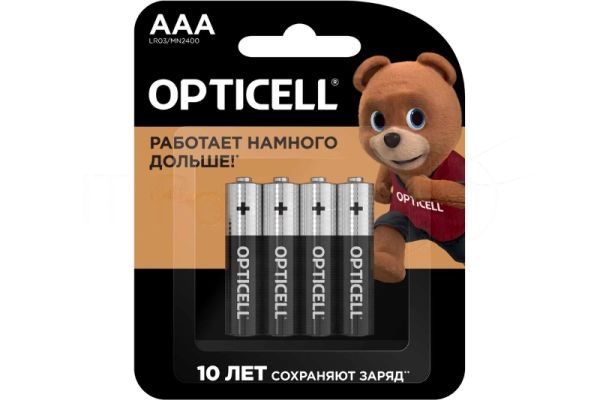 Батарея Opticell Basic LR03 AAA (4шт) блистер