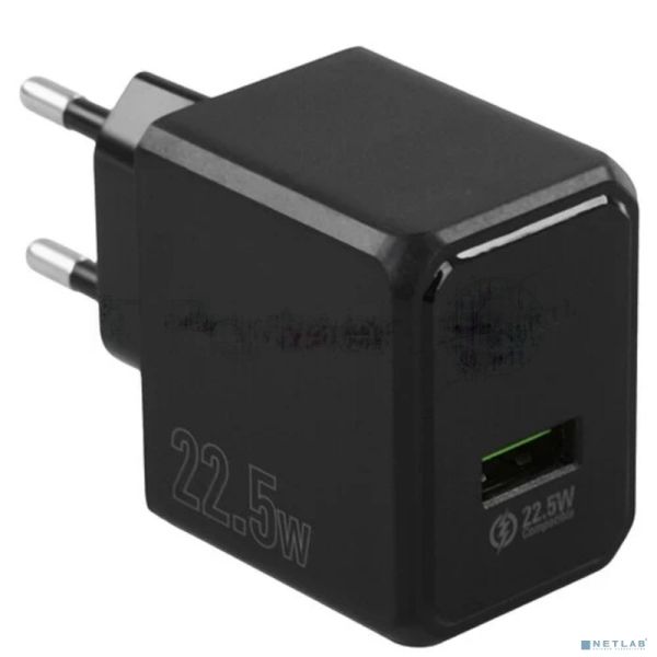 Сетевое зарядное устройство HOCO CS17A/ Сетевое ЗУ/ QC 3.0/ 1 USB/ 22.5W/ черный