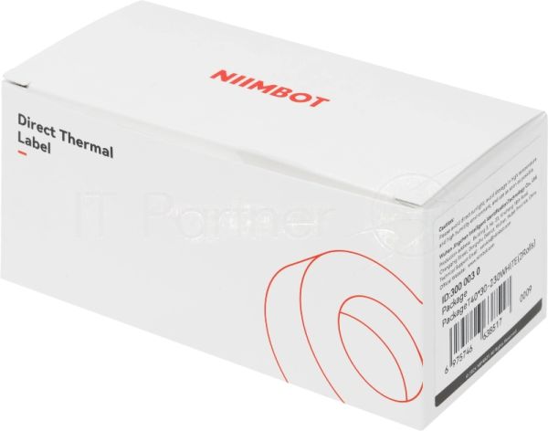 Термоэтикетки Niimbot 1747497 сег.:40x30мм 230шт/рул (упак.:2шт) Niimbot B1/B31/B21Pro/B21S/B3S_P белый