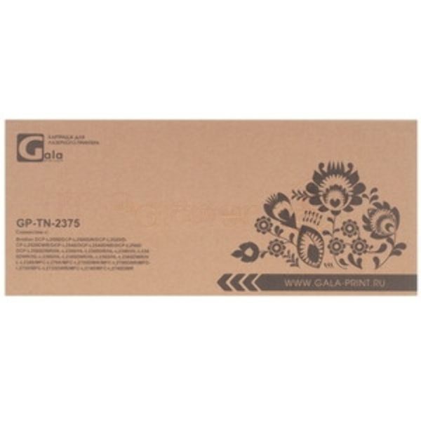 Картридж GP-TN-2375 для принтеров Brother DCP-L2500/DCP-L2500DR/DCP-L2520/DCP-L2520DWR/DCP-L2540/DCP-L2540DNR/DCP-L2560/DCP-L2560DWR/HL-L2300/HL-L2300DR/HL-L2340/HL-L2340DWR/HL-L2360/HL-L2360DNR/HL-L2365/HL-L2365DWR/HL-L2380/MFC-L2700/MFC-L2700DWR/MFC-L2700DNR/MFC-L2720/MFC-L2720DWR/MFC-L2740/MFC-L2