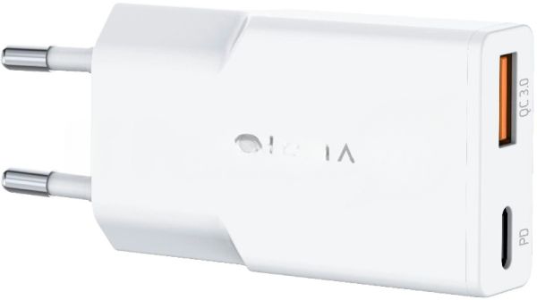 Сетевое зарядное устройство Digma Pro DPW3A 30W 3A (PD+QC) USB-C/USB-A универсальное белый (DPW3A3GX11WH)