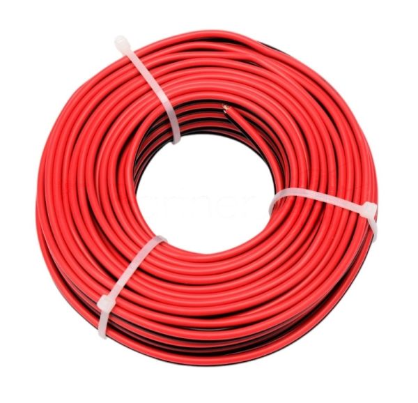 Акустический кабель Cablexpert CC-TC2Lx0.75-15M, 2x0.75мм2, 15м, черно-красный, пакет