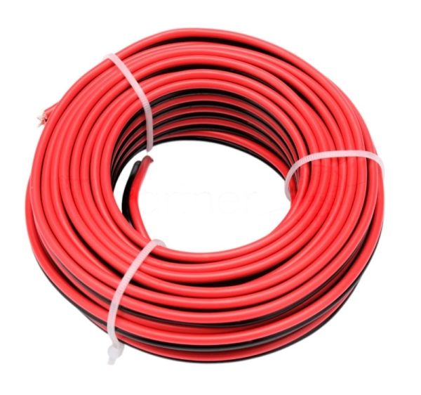 Акустический кабель Cablexpert CC-TC2Lx0.75-10M, 2x0.75мм2, 10м, черно-красный, пакет